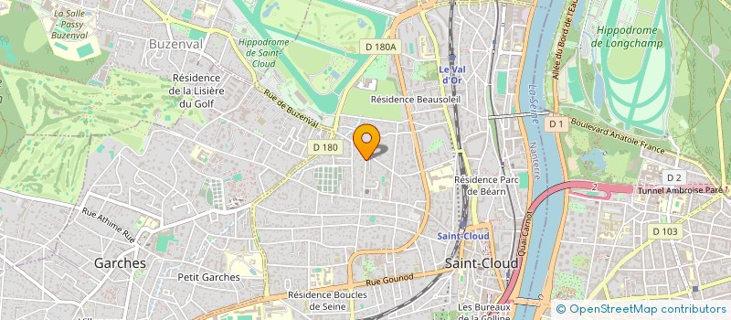 localisation de l'entreprise FINANCIERE FOCH à SAINT-CLOUD