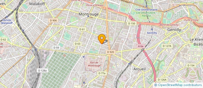 localisation de l'entreprise FINANCIERE FONTENAYSIENNE  MONTROUGE