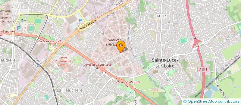 localisation de l'entreprise FINANCIERE FORGE à NANTES
