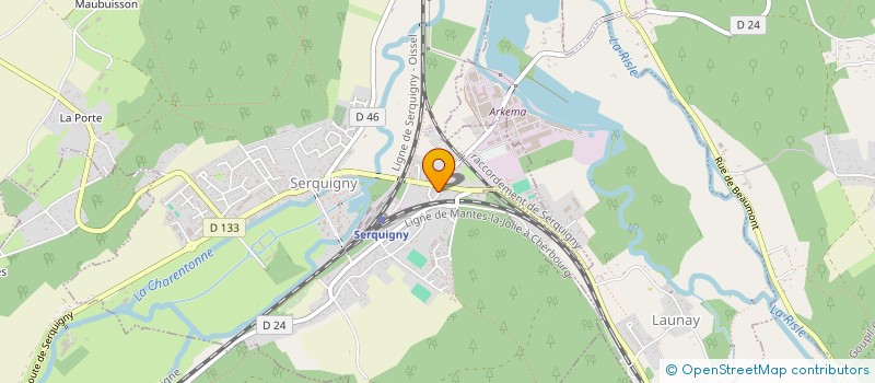 localisation de l'entreprise FINANCIERE FOUET  SERQUIGNY