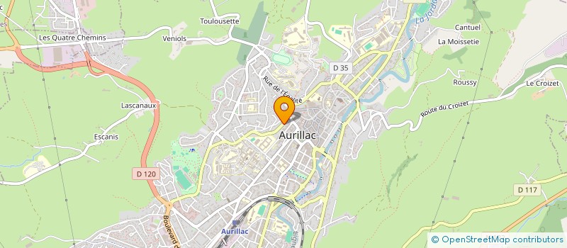 localisation de l'entreprise FINANCIERE FOURNIER R  AURILLAC