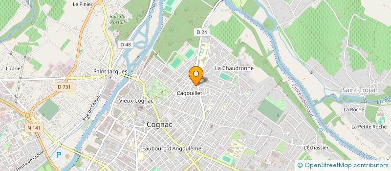 localisation de l'entreprise FINANCIERE FRANCOIS BG à COGNAC