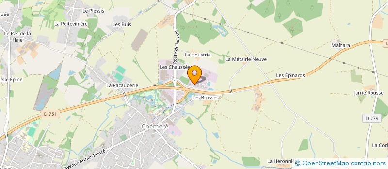 localisation de l'entreprise FINANCIERE FRANCOIS-XAVIER HUE  CHAUMES-EN-RETZ
