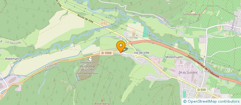 localisation de l'entreprise FINANCIERE FRECA  CHATENOIS