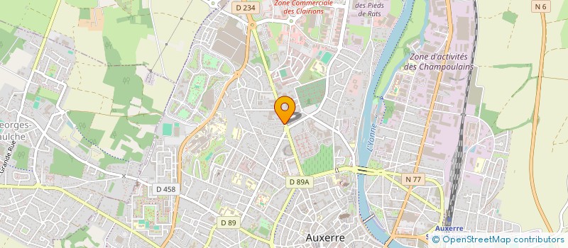 localisation de l'entreprise FINANCIERE FUNERAIRE  AUXERRE