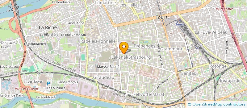 localisation de l'entreprise FINANCIERE FXP  TOURS