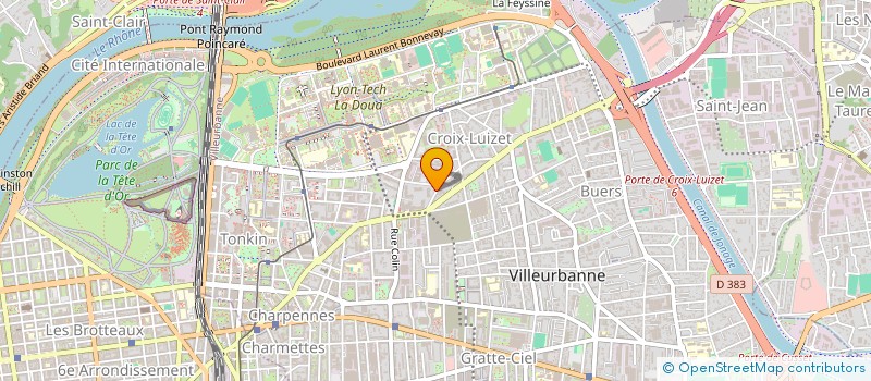 localisation de l'entreprise FINANCIERE FY à VILLEURBANNE