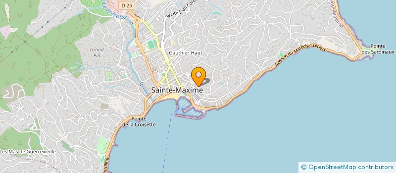 localisation de l'entreprise FINANCIERE G&M à SAINTE-MAXIME