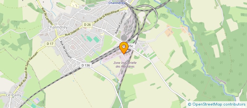 localisation de l'entreprise FINANCIERE GAGNOT à CHALINDREY