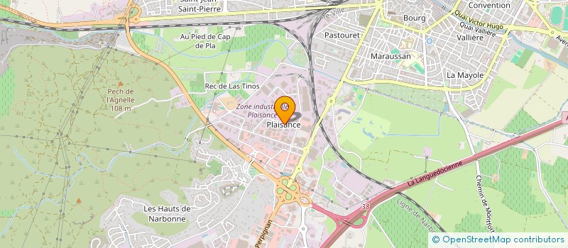 localisation de l'entreprise FINANCIERE GALANDRE  NARBONNE