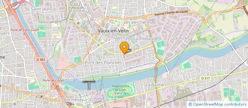 localisation de l'entreprise FINANCIERE GAUTHIER  VAULX-EN-VELIN