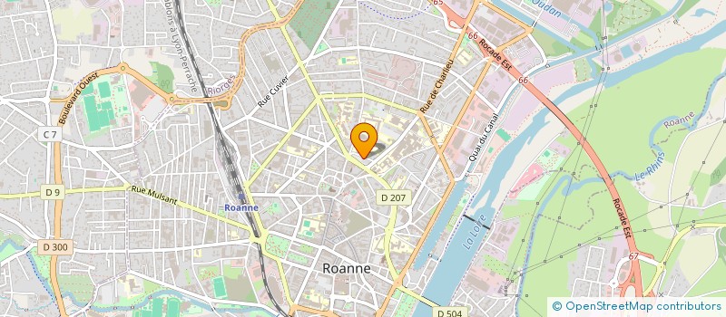 localisation de l'entreprise FINANCIERE GB à ROANNE