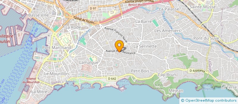 localisation de l'entreprise FINANCIERE GC  TOULON