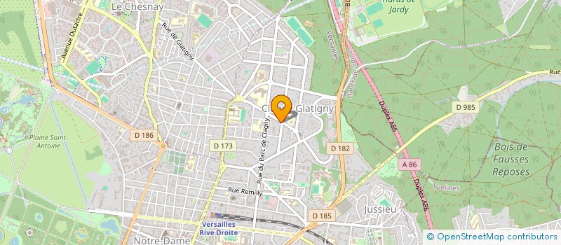 localisation de l'entreprise FINANCIERE GEGAI à VERSAILLES