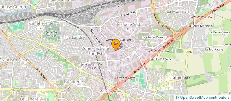 localisation de l'entreprise FINANCIERE GESFINOR à RENNES