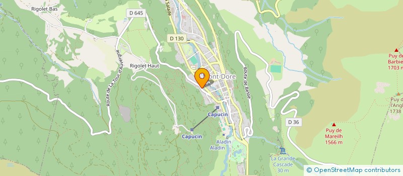 localisation de l'entreprise FINANCIERE GK  MONT-DORE