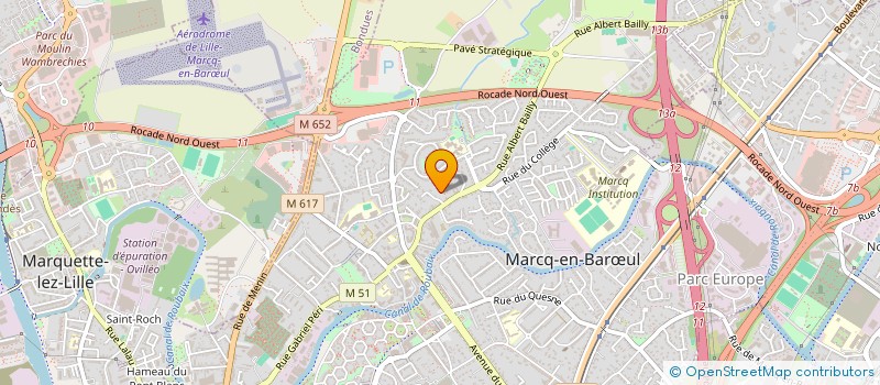 localisation de l'entreprise FINANCIERE GK à MARCQ-EN-BARŒUL