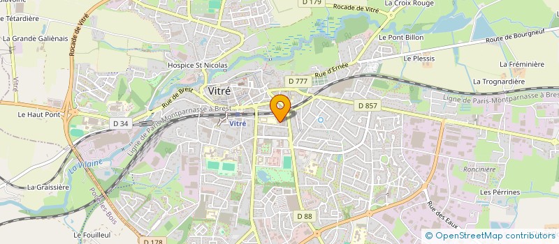 localisation de l'entreprise FINANCIERE GLACHANT  VITRE