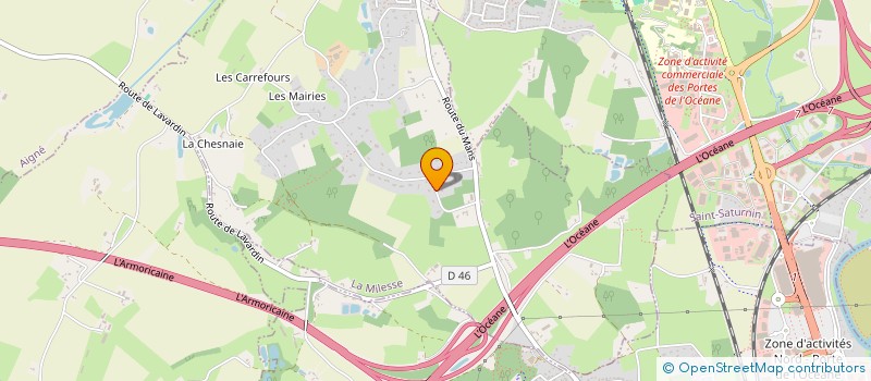 localisation de l'entreprise FINANCIERE GMSB  LA MILESSE