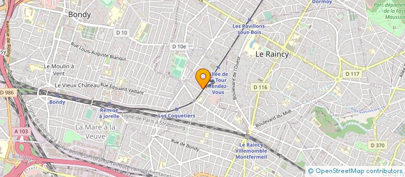 localisation de l'entreprise FINANCIERE GOMES  VILLEMOMBLE