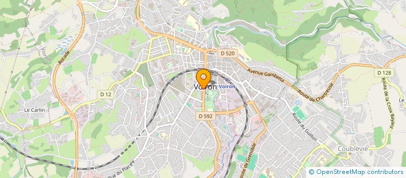 localisation de l'entreprise FINANCIERE GOZZI à VOIRON