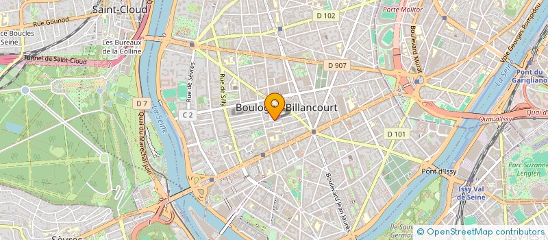 localisation de l'entreprise FINANCIERE GP à BOULOGNE-BILLANCOURT