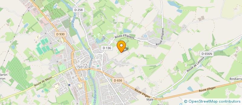 localisation de l'entreprise FINANCIERE GPP  NERAC