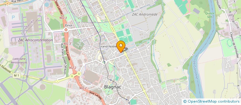 localisation de l'entreprise FINANCIERE GRAFFANT à BLAGNAC