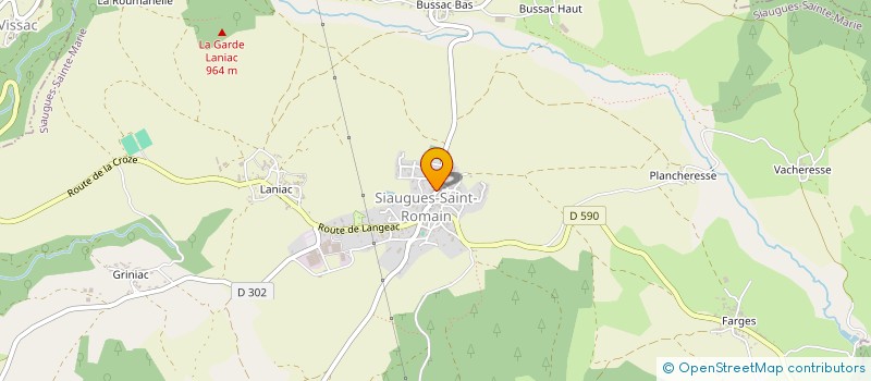 localisation de l'entreprise FINANCIERE GRAILLE  SIAUGUES-SAINTE-MARIE