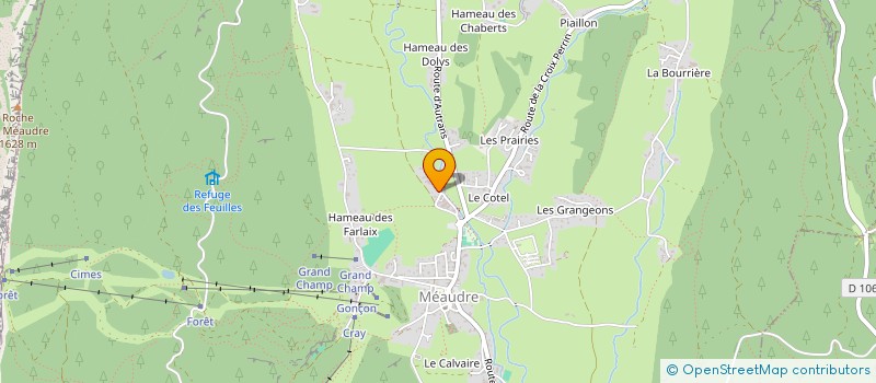 localisation de l'entreprise FINANCIERE GRAND ANGLE  AUTRANS-MEAUDRE EN VERCORS