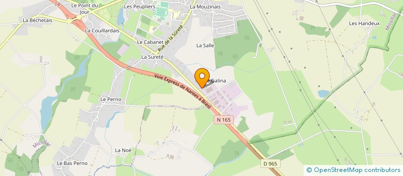 localisation de l'entreprise FINANCIERE GUERIN  MISSILLAC