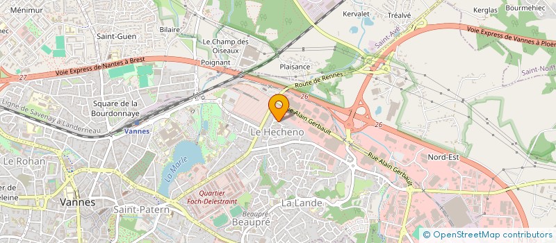 localisation de l'entreprise FINANCIERE GUITTER à VANNES