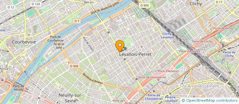 localisation de l'entreprise FINANCIERE H Y à LEVALLOIS-PERRET