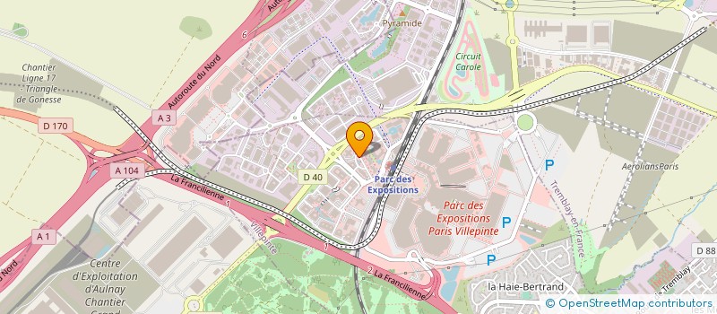 localisation de l'entreprise FINANCIERE HALKIN ET COMPAGNIE  VILLEPINTE