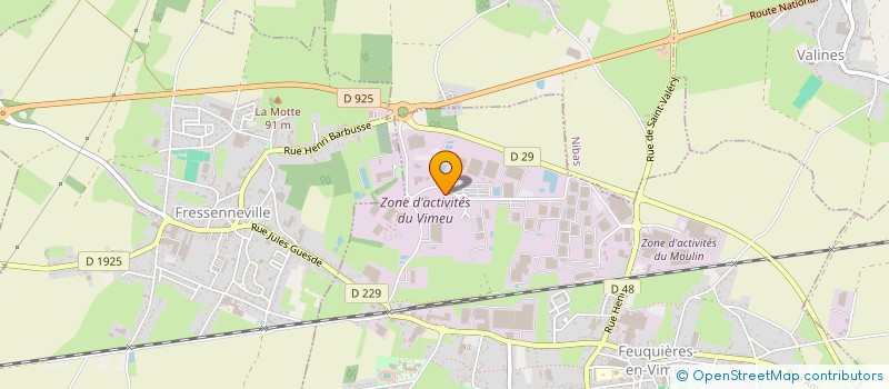 localisation de l'entreprise FINANCIERE HAUDRECHY  FEUQUIERES-EN-VIMEU