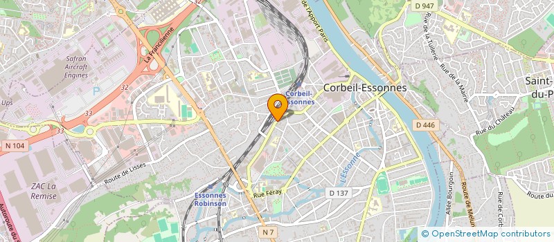localisation de l'entreprise FINANCIERE HB à CORBEIL-ESSONNES