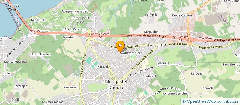 localisation de l'entreprise FINANCIERE HDMC à PLOUGASTEL-DAOULAS