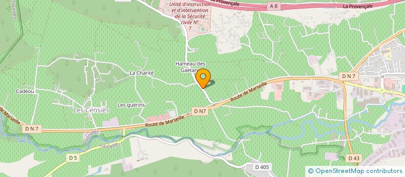 localisation de l'entreprise FINANCIERE HDW  BRIGNOLES