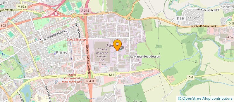 localisation de l'entreprise FINANCIERE HEISS  METZ