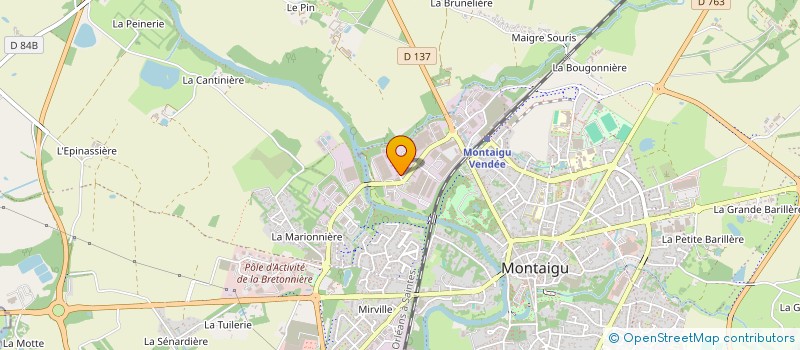 localisation de l'entreprise FINANCIERE HERAUD à MONTAIGU-VENDEE