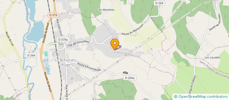 localisation de l'entreprise FINANCIERE HERON MOLVEAUX  LE BREUIL-EN-AUGE