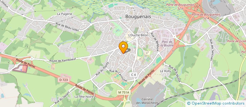 localisation de l'entreprise FINANCIERE HERVOUETY  BOUGUENAIS