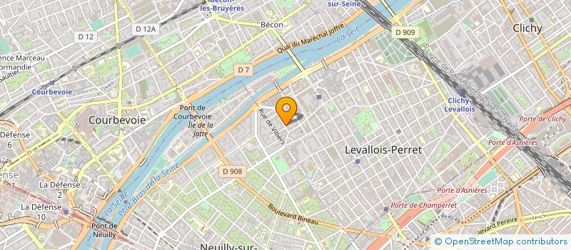 localisation de l'entreprise FINANCIERE HODL à LEVALLOIS-PERRET