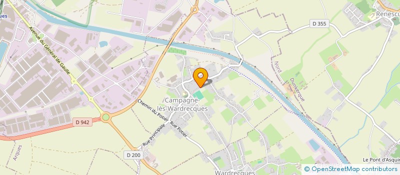 localisation de l'entreprise FINANCIERE HOLUIGUE  CAMPAGNE-LES-WARDRECQUES