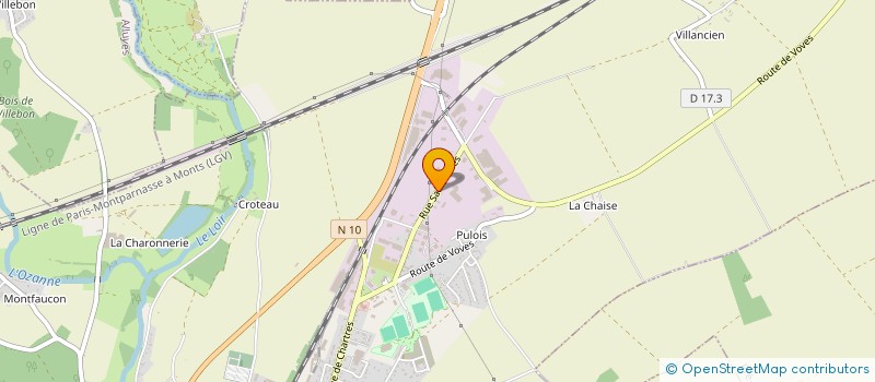 localisation de l'entreprise FINANCIERE HUBERT à BONNEVAL