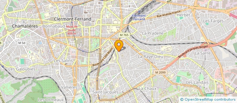 localisation de l'entreprise FINANCIERE HURE  CLERMONT-FERRAND