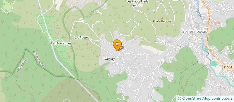 localisation de l'entreprise FINANCIERE HW à SOLLIES-TOUCAS