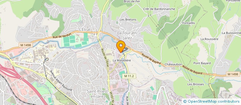 localisation de l'entreprise FINANCIERE IMMOBILIERE  SAINT-JEAN-BONNEFONDS