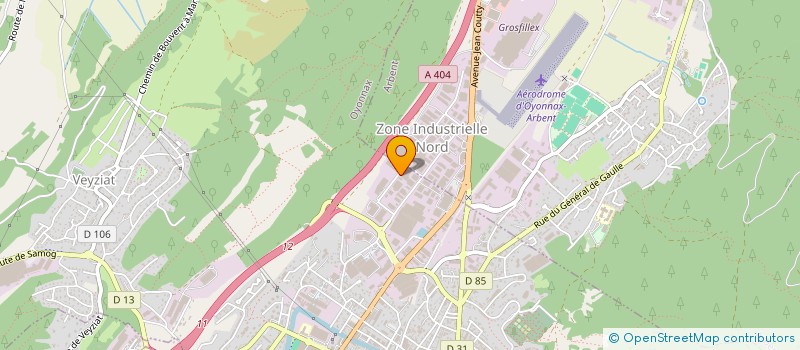 localisation de l'entreprise FINANCIERE ISA à OYONNAX