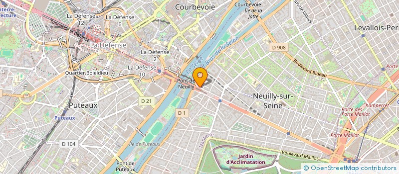 localisation de l'entreprise FINANCIERE ISODEV SAS à NEUILLY-SUR-SEINE